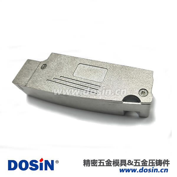 锌合金压铸SCSI电镀镍喷砂锌合金D型衔接器外壳