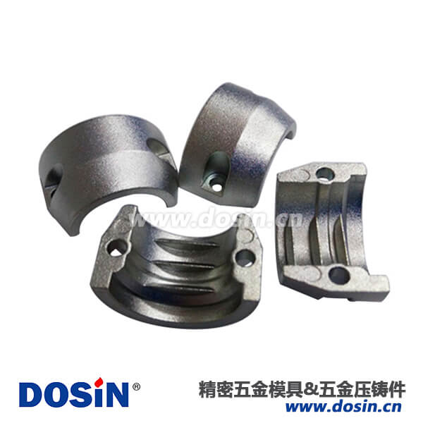 圆形衔接器尾部线夹铝合金扣压铸件 圆形衔接器尾部线夹铝合金扣压铸件